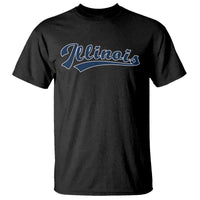 Illinois Varsity Script Classic Sports Jersey Style T Shirt