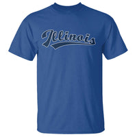 Illinois Varsity Script Classic Sports Jersey Style T Shirt