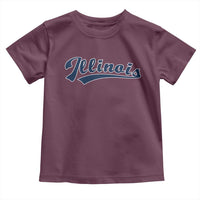 Illinois Varsity Script Classic Sports Jersey Style Toddler T Shirt