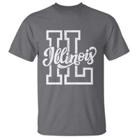 Illinois Sports Fan T Shirt Varsity Aesthetic IL State Pride