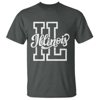 Illinois Sports Fan T Shirt Varsity Aesthetic IL State Pride