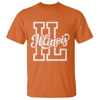 Illinois Sports Fan T Shirt Varsity Aesthetic IL State Pride