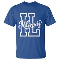 Illinois Sports Fan T Shirt Varsity Aesthetic IL State Pride