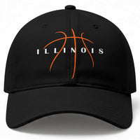Illinois Fan Basketball Grooves Graphic IL State Baseball Cap