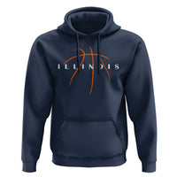 Illinois Fan Basketball Grooves Graphic IL State Hoodie