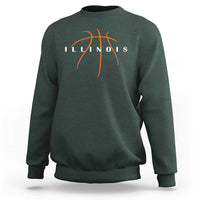 Illinois Fan Basketball Grooves Graphic IL State Sweatshirt