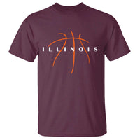 Illinois Fan Basketball Grooves Graphic IL State T Shirt