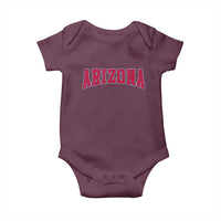Arizona Sports Fan Vintage Bold Throwback AZ State Baby Onesie