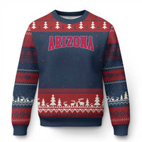 Arizona Sports Fan Vintage Bold Throwback AZ State Ugly Christmas Sweater