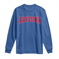 Arizona Sports Fan Vintage Bold Throwback AZ State Long Sleeve Shirt