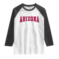 Arizona Sports Fan Vintage Bold Throwback AZ State Raglan Shirt