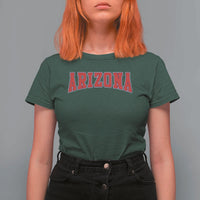 Arizona Sports Fan Vintage Bold Throwback AZ State T Shirt For Women