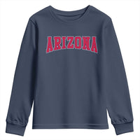 Arizona Sports Fan Vintage Bold Throwback AZ State Youth Sweatshirt