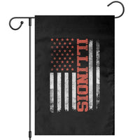 Illinois Pride Garden Flag Vintage American Flag Distressed Varsity Aesthetic Letters IL State