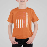 Illinois Pride T Shirt For Kid Vintage American Flag Distressed Varsity Aesthetic Letters IL State