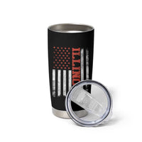 Illinois Pride Tumbler Cup Vintage American Flag Distressed Varsity Aesthetic Letters IL State