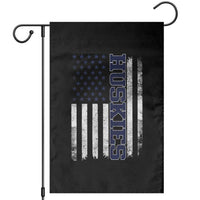 Husky Lover Sports Varsity Aesthetic Letters Vintage American Flag Garden Flag