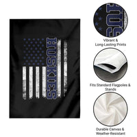Husky Lover Sports Varsity Aesthetic Letters Vintage American Flag Garden Flag