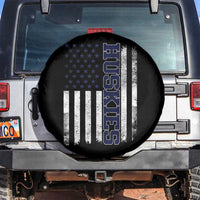 Husky Lover Sports Varsity Aesthetic Letters Vintage American Flag Spare Tire Cover
