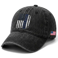 Husky Lover Sports Varsity Aesthetic Letters Vintage American Flag Washed Cotton Baseball Cap