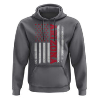 Arizona Pride Hoodie Vintage American Flag Distressed Varsity Aesthetic Letters AZ State