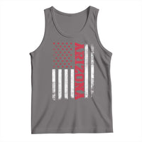 Arizona Pride Tank Top Vintage American Flag Distressed Varsity Aesthetic Letters AZ State