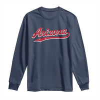 Arizona Varsity Script Classic Sports Jersey Style Long Sleeve Shirt