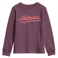 Arizona Varsity Script Classic Sports Jersey Style Youth Sweatshirt