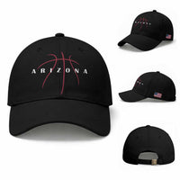 Arizona Fan Basketball Grooves Graphic AZ State Baseball Cap