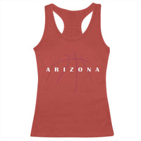 Arizona Fan Basketball Grooves Graphic AZ State Racerback Tank Top