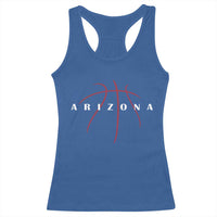 Arizona Fan Basketball Grooves Graphic AZ State Racerback Tank Top