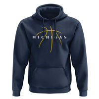 Michigan Fan Basketball Grooves Graphic MI State Hoodie