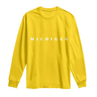 Michigan Fan Basketball Grooves Graphic MI State Long Sleeve Shirt