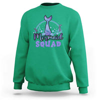 Mermaid Squad Sweatshirt Birthday Party Girl B-Day Ocean - Wonder Print Shop