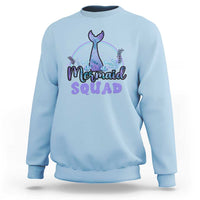 Mermaid Squad Sweatshirt Birthday Party Girl B-Day Ocean - Wonder Print Shop