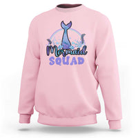 Mermaid Squad Sweatshirt Birthday Party Girl B-Day Ocean - Wonder Print Shop