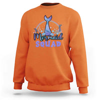 Mermaid Squad Sweatshirt Birthday Party Girl B-Day Ocean - Wonder Print Shop