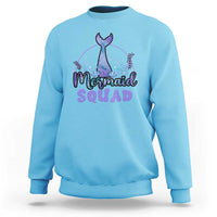 Mermaid Squad Sweatshirt Birthday Party Girl B-Day Ocean - Wonder Print Shop