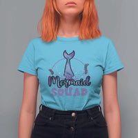 Mermaid Squad T Shirt For Women Birthday Party Girl B-Day Ocean - Wonder Print Shop