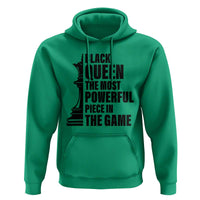 Chess Lover Hoodie Black Queen The Most Powerful Piece In The Game Checkmate - Wonder Print Shop