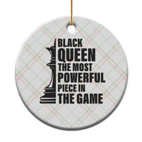 Chess Lover Ceramic Ornament Black Queen The Most Powerful Piece In The Game Checkmate