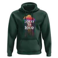 LGBTQ Hoodie Love Is Love Pride Rainbow Cloud Rain Flag - Wonder Print Shop