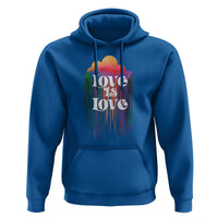 LGBTQ Hoodie Love Is Love Pride Rainbow Cloud Rain Flag - Wonder Print Shop