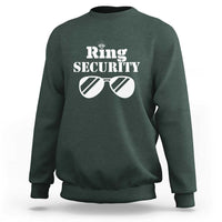 Funny Ring Security Sweatshirt Wedding Bearer Boy Vintage Sunglasses - Wonder Print Shop