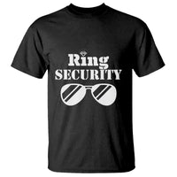 Funny Ring Security T Shirt Wedding Bearer Boy Vintage Sunglasses - Wonder Print Shop