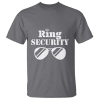 Funny Ring Security T Shirt Wedding Bearer Boy Vintage Sunglasses - Wonder Print Shop