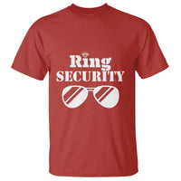 Funny Ring Security T Shirt Wedding Bearer Boy Vintage Sunglasses - Wonder Print Shop