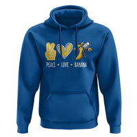 Funny Peace Love Banana Hoodie Cute Banana Peace Sign Heart - Wonder Print Shop