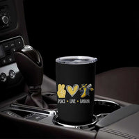 Funny Peace Love Banana Tumbler Cup Cute Banana Peace Sign Heart - Wonder Print Shop