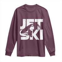 Jet Ski Rider Long Sleeve Shirt Water Sports Watercraft Skiing Jetski - Wonder Print Shop